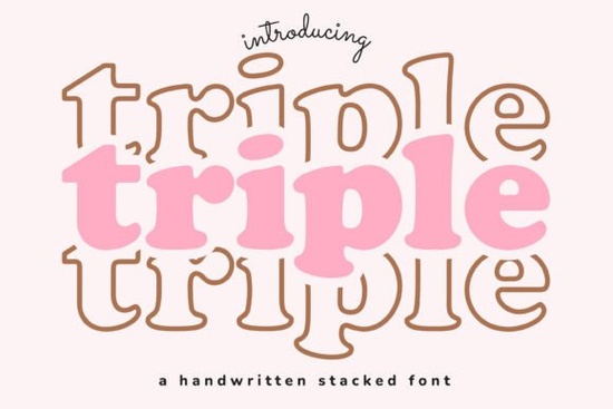 Triple Font